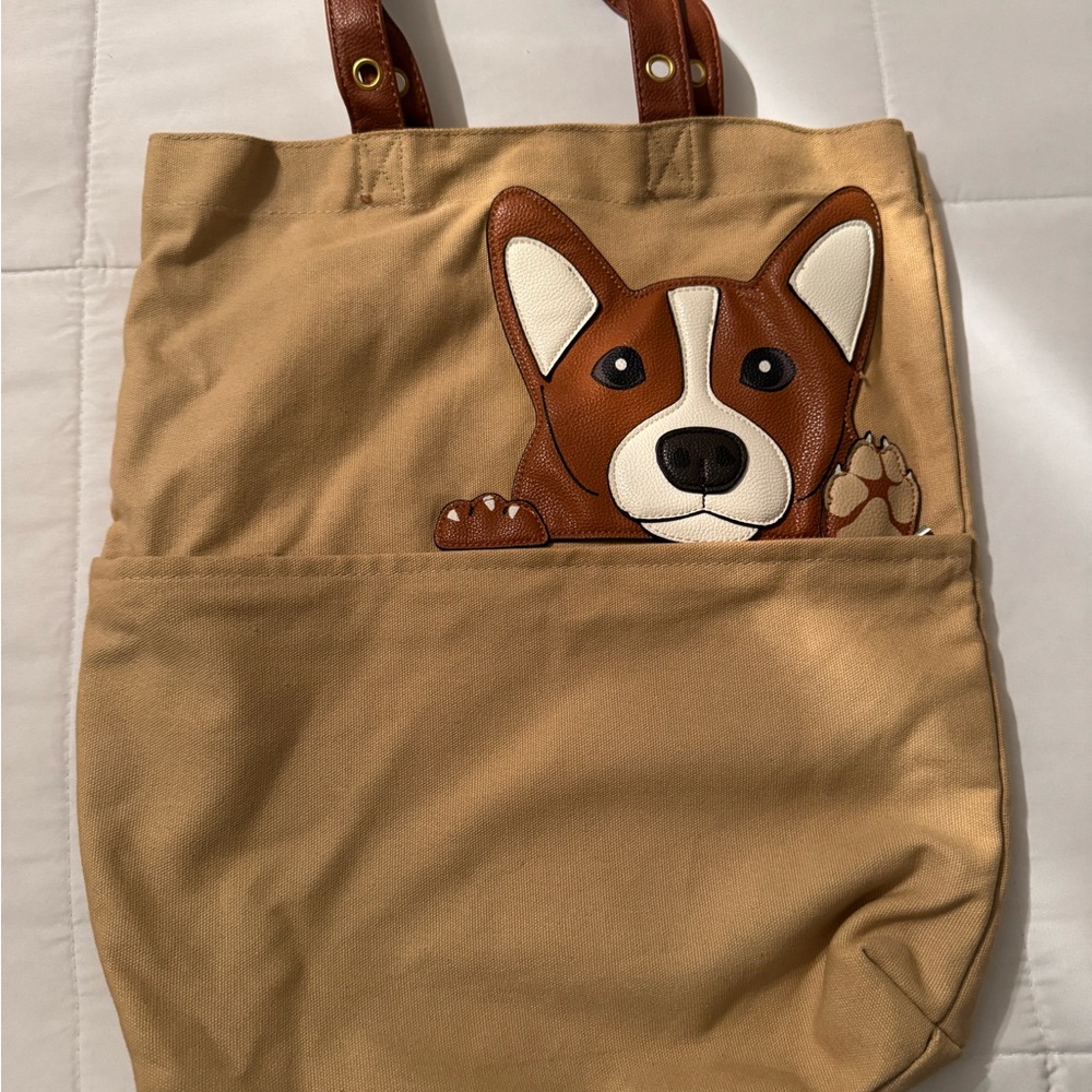 Corgi Tan Tote Bag